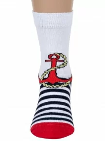 Детские носки RuSocks (Орудьевский трикотаж), Д-43, рис. 24, БЕЛЫЕ