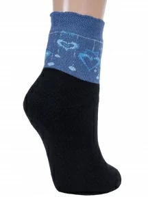 Комплект из 3 пар детских махровых носков Гамма, 3-С663, ЧЕРНЫЕ