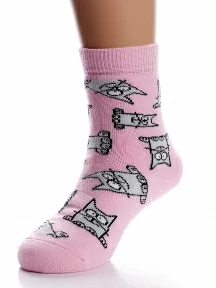 Детские махровые носки Conte kids, 21С-13/1СП, рис. 599, СВЕТЛО-РОЗОВЫЕ