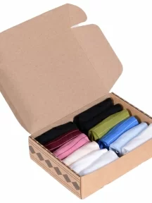 Набор женских носков из микромодала, 12 пар (ТМ Grinston socks), PG-15D34-17D3-12, микс