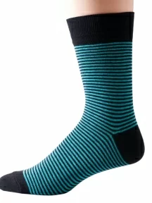 Мужские носки СТАНДАРТ-кэжуал "Челны Текстиль", L34-К2, СИНЕ-БИРЮЗОВЫЕ (без этикеток)