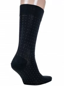 Мужские носки из мерсеризованного хлопка Sergio Di Calze (PINGONS), 18SC1, ЧЕРНО-СЕРЫЕ