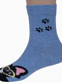 Комплект из 5 пар детских носков RuSocks (Орудьевский трикотаж), 5-Д3-13156, рис. 01, ДЖИНС