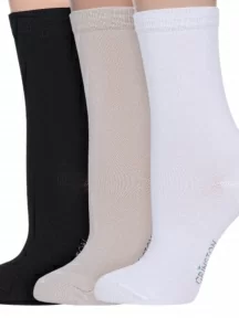 Комплект из 3 пар женских бамбуковых носков Grinston socks (PINGONS), 3-17D2, микс 1