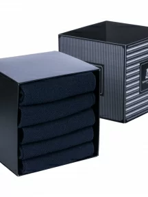 Набор из 5 пар мужских хлопковых носков (ТМ Sergio di Calze), PG-15SC3-5, ТЕМНО-СИНИЕ