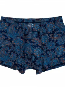 Мужские бамбуковые трусы-боксеры Sergio Dallini, 2942-2, БИРЮЗОВЫЕ