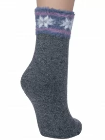 Женские носки "Пуховые" Hobby Line, 7806-1, СЕРЫЕ