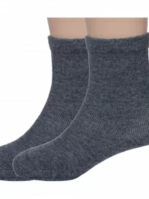 Комплект из 2 пар детских носков Akos, 2-ВК41000 000, ТЕМНО-СЕРЫЕ МЕЛАНЖ