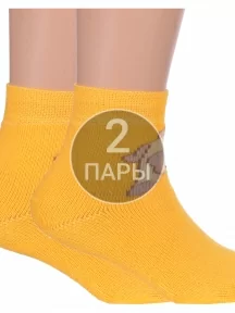 Комплект из 2 пар детских махровых носков Брестские (БЧК), 2-14С3060, рис. 998, ЖЕЛТЫЕ