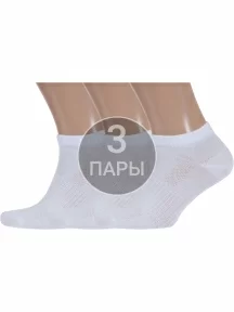 Комплект из 3 пар мужских носков Брестские (БЧК), 3-14С2313, рис. 007, БЕЛЫЕ