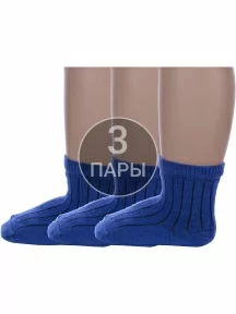 Комплект из 3 пар детских носков Альтаир, 3-М20, ВАСИЛЬКОВЫЕ