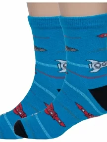 Комплект из 2 пар детских носков Akos, 2-CK41800 048, ТЕМНО-БИРЮЗОВЫЕ