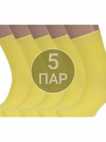 Комплект из 5 пар носков унисекс ХОХ ЖЕЛТЫЕ (5-X-3R15)