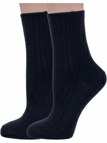 Комплект из 2 пар женских медицинских шерстяных носков Dr. Feet, 2-15DF9, ЧЕРНЫЕ