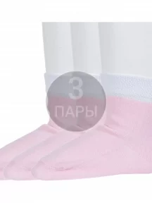 Комплект из 3 пар детских носков "Борисоглебский трикотаж", 3-8СД1004, РОЗОВЫЕ