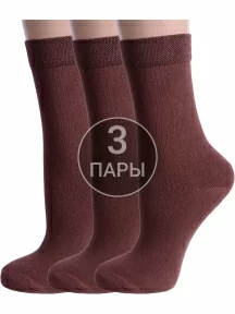 Комплект из 3 пар детских носков Альтаир, 3-А94, ШОКОЛАД