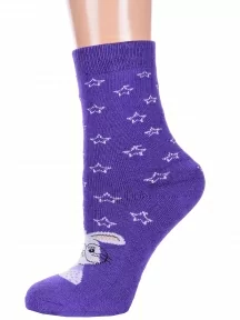 Женские махровые носки Hobby Line, Нжм8845-03-01, ФИОЛЕТОВЫЕ