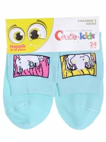 Детские носки Conte kids, 17С-10СП, рис. 941, БЛЕДНО-БИРЮЗОВЫЕ