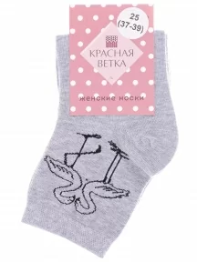 Женские носки "Красная ветка", С-1426, СЕРЫЕ