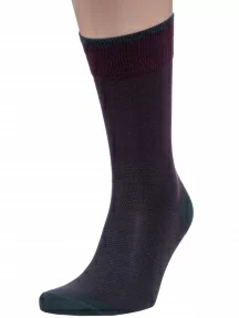 Мужские носки из мерсеризованного хлопка Sergio Di Calze (PINGONS), 17SC4, БОРДОВЫЕ