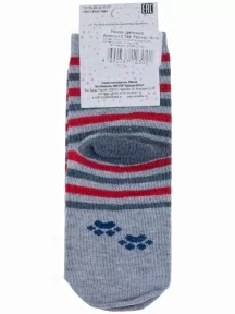 Детские носки "Красная ветка", С-789, СЕРО-КРАСНЫЕ