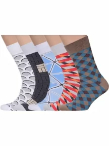 Набор из 5 пар мужских носков MSCLUB №М31, ВИ5-НМ31, микс 2