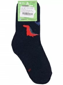 Детские теплые махровые носки Hobby Line, 7629-6, ТЕМНО-СИНИЕ