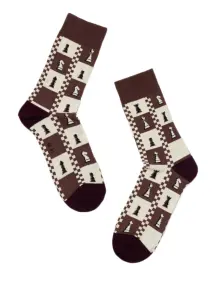 Носки унисекс SOXY CHESS Брестские (БЧК) рис. 147, коричневый (21С4200К)