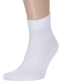 Мужские носки в сеточку RuSocks (Орудьевский трикотаж) БЕЛЫЕ (М3-23810)