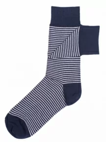 Мужские носки "Нева-Сокс" №НС02, МА-21, BRIDGEPORT, сине-белые