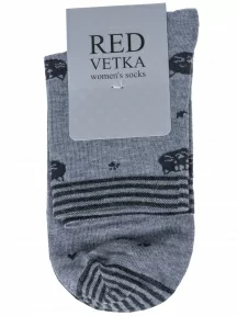Женские носки "Красная ветка", С-1293, СЕРЫЕ
