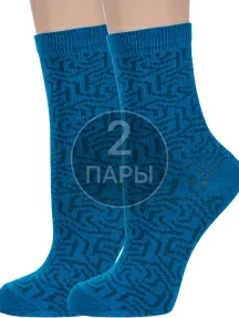 Комплект из 2 пар детских носков "Борисоглебский трикотаж", 2-8С10, ЛАГУНА