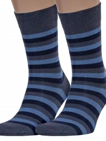 Комплект из 2 пар мужских носков Брестские (БЧК), 2-14С2122, рис. 014, СЕРО-СИНИЕ