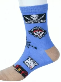 Детские носки LORENZline, Л41, ГОЛУБЫЕ с бежевым