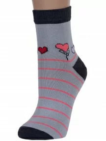 Женские носки VASILINA, 7С3263, СЕРЫЕ