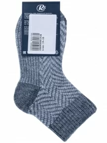 Детские полушерстяные носки RuSocks (Орудьевский трикотаж), Д-382, СЕРЫЕ, рис. 0