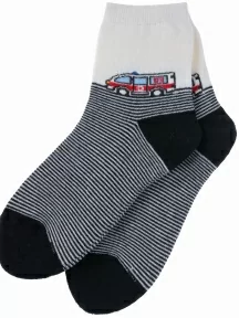 Детские махровые носки LORENZline, Л81, КРЕМОВО-ЧЕРНЫЕ