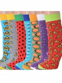 Набор из 7 пар женских хлопковых носков Flappers Peppers, 7-1МБ19Ж-2, микс