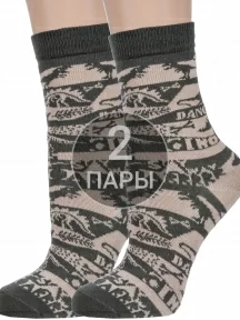 Комплект из 2 пар детских носков "Красная ветка", 2-С-2145, БЕЖЕВЫЕ