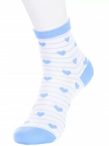 Детские носки LORENZline, П2, БЕЛО-ГОЛУБЫЕ