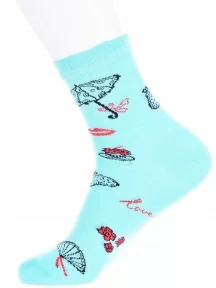 Детские носки LORENZline, П6, БИРЮЗОВЫЕ