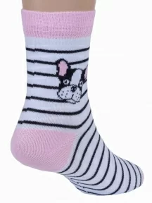 Детские носки RuSocks (Орудьевский трикотаж), Д3-13156, рис. 04, БЕЛЫЕ