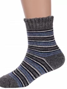 Детские теплые махровые носки Hobby Line, Ндам7630, ТЕМНО-СЕРЫЕ