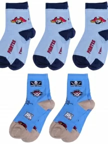 Комплект из 5 пар детских носков LORENZLine, 5-Л41, микс 6