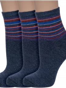 Комплект из 3 пар женских носков Альтаир, 3-С46, ДЖИНС
