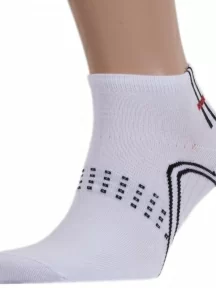 Мужские короткие спортивные носки ХОХ, SPM-1, БЕЛЫЕ