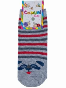 Детские носки "Красная ветка", С-789, СЕРО-КРАСНЫЕ