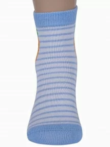 Детские носки RuSocks (Орудьевский трикотаж), Д3-13792М, рис. 01, БЕЛО-ГОЛУБЫЕ