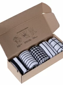 Набор из 5 пар мужских носков "Нева-Сокс", НС-5-219, микс «Тренер по гольфу»