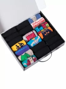 Набор из 20 пар мужских носков MSCLUB №М06, ВИМ20-6, микс СССР 1